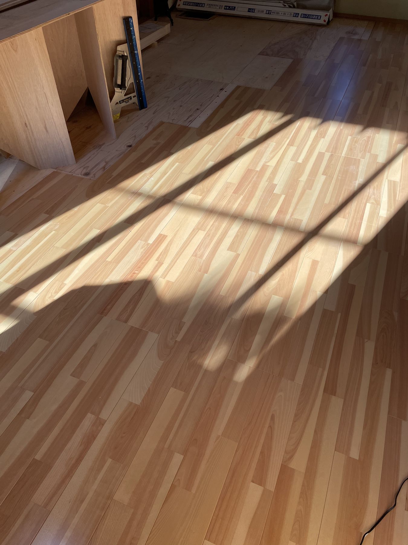 畳からフローリングへ張り替えた床